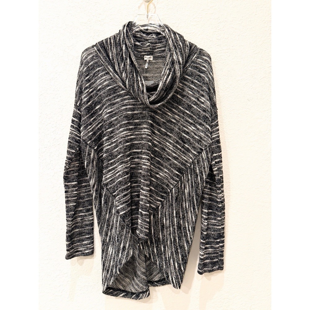 NWT Splendid Norwegian Slub Cowl Neck Knit Sweater S Marled Made in USA